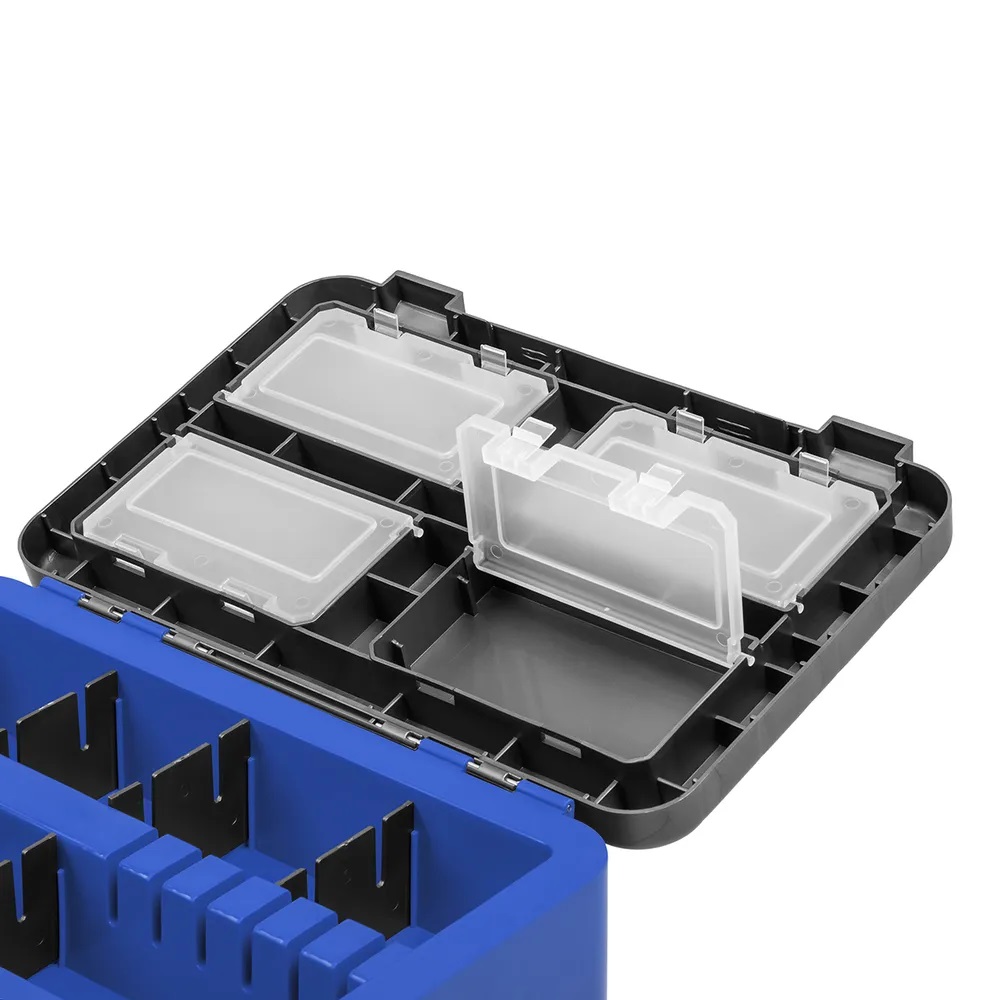 Ящик Helios рыболовный зимний серый-синий HS-IB-19-GB  4