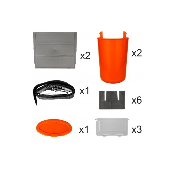 Ящик Helios зимний FishBox 10л оранжевый 6