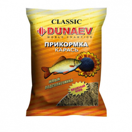 Прикормка DUNAEV КЛАССИКА 0.9кг Карась Жмых Подсолнечника