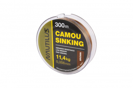 Леска Nautilus Camou Brown Sinking 300м 0.356мм