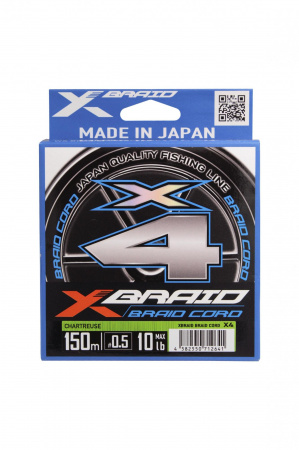 Шнур YGK X-Braid Braid Cord X4 150м Chartreuse 
