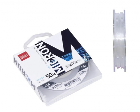 Леска монофильная LUCKY JOHN Micron, зимняя, 50 м - 0.108 мм, прозрачная