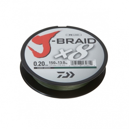 J-Braid X8 Dark Green 1