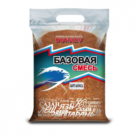 Прикормка Дунаев базовая смесь Карп Карась